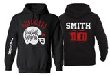 Glitter Senior Football Mom Hoodie | Football Hoodies | Football Mom Hoodies | Football Mom | Customize Colors