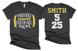 Glitter Football Shirt | Football Laces Mom T-Shirt | Football Shirts | Cute Football Mom Shirts | Bella Canvas T-shirt