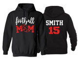 Glitter Football Mom Hoodie | Football Hoodies | Football Mom Hoodies | Football Mom | Customize Colors