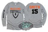 Football Shirt |  Football Shirts | Football Laces | Long Sleeve Shirt | Football Spirit Wear