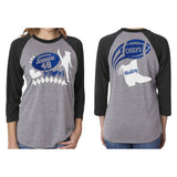 Glitter Drill Team & Football Mom Baseball Shirt| Drill Team Shirt | Football Shirt | Customize Your Colors