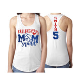 Football Mom Squad Tank Top | Glitter Mom Squad Tank | Customize Team & Colors