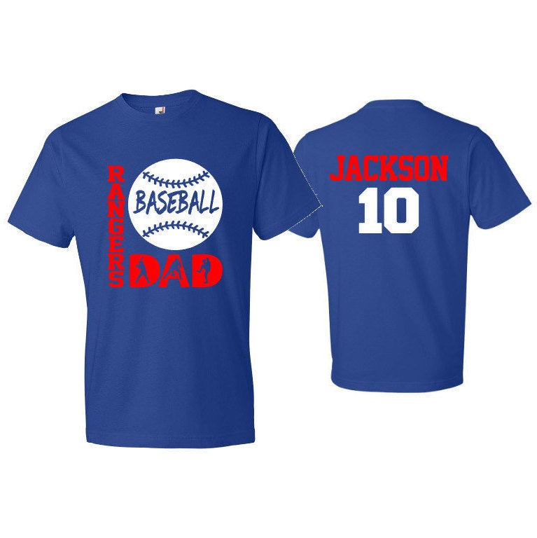 Baseball Dad Shirt | Dad Baseball Shirt | Customize your team & colors