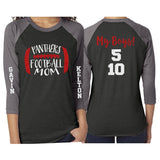 Football Mom Shirt | Two Numbers & Two Names | Football Shirt | Customize Team and Colors