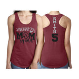 Football Mom Squad Tank Top | Glitter Mom Squad Tank | Customize Team & Colors