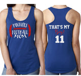 Glitter Football Mom Shirt | Football Racerback Tank | Football Shirts | Football Mom Shirts | Customize Team & Colors