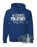 Glitter Volleyball Hoodie | Volleyball Hoodies | Volleyball Bling | Customize Colors | Adult or Youth Sizes