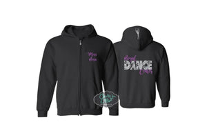 Glitter Dance Zip Hoodie