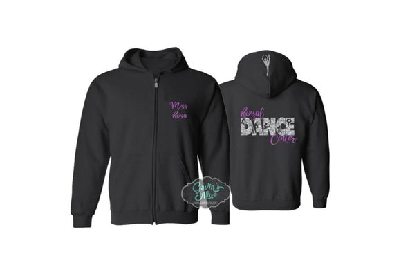 Glitter Dance Zip Hoodie