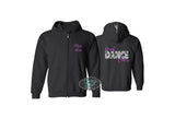 Glitter Dance Zip Hoodie
