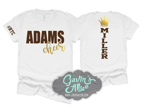 Adams Cheer  Shirt Bella Canvas T-shirt