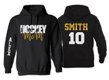 Glitter Hockey Hoodie | Hockey Mom | Hockey Hoodie | Hockey Bling | Hockey Spirit Wear | Customize Colors