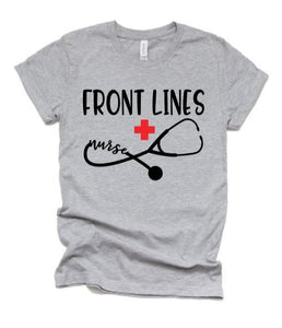 Nurse Shirts |Front Lines | Nurse Mom Boss | Nurse Shirt | Bella Canvas Tshirt | Just Saying Shirt