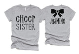 Glitter Cheer Sister Shirt | Cheer Tshirts | Cheerleading Shirts | Cheerleader Gift | Glitter Megaphone Shirt | Bella Canvas T-shirt