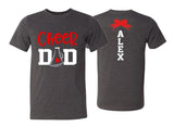 Cheer Dad Shirt| Short Sleeve T-shirt | Cheer Shirt | Cheer Spirit Wear | Customize your team & colors