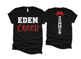 Glitter Cheer Shirt | Cheer Tshirts | Cheerleading Mom Shirts | Cheerleader Gift | Glitter Megaphone Shirt | Bella Canvas T-shirt