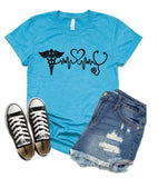 Nurse Shirts | RN Shirts | Nursing School Tee | Nursing Shirt | Gift for Nurse | Nurse heart T-Shirt | Bella Canvas Tshirt