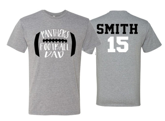 Football Dad Shirt | Short Sleeve T-shirt | Customize your team & colors