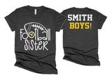 Glitter Football Sister Shirt | Football Sister Shirts | Football Spirit Wear | Bella Canvas T Shirt | Football Bling
