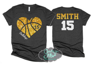 Basketball Shirt | Basketball Shirt | Basketball Bling | Basketball Spirit Wear | Bella Canvas Tshirt | Youth or Adult