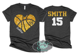 Basketball Shirt | Basketball Shirt | Basketball Bling | Basketball Spirit Wear | Bella Canvas Tshirt | Youth or Adult