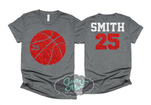 Basketball Shirt | Basketball Shirt | Basketball Bling | Basketball Spirit Wear | Bella Canvas Tshirt | Youth or Adult