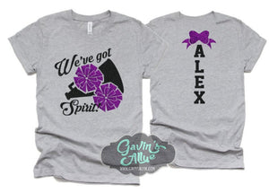Glitter Cheer Shirt | Cheer Tshirts | Cheerleading Shirts | Biggest Fan | Cheerleader Gift | Glitter Megaphone Shirt | Bella Canvas T-shirt