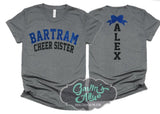 Glitter Cheer Shirt | Cheer Tshirts | Cheerleading Shirts | Biggest Fan | Cheerleader Gift | Glitter Megaphone Shirt | Bella Canvas T-shirt