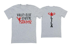 Glitter Cheer Sister Shirt | Cheer Tshirts | Cheerleading Shirts | Cheerleader Gift | Glitter Megaphone Shirt | Bella Canvas T-shirt