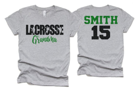 Glitter Lacrosse Grandma shirt | Lacrosse Shirts | Glitter Lacrosse shirt | Lacrosse Bling | Lacrosse Spirit Wear | Bella Canvas Tshirt