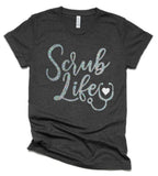 Glitter Nurse Shirts | Scrub Life | Nurse Shirt | Bella Canvas Tshirt | Just Saying Shirt