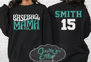 Glitter Baseball Sweatshirt | Baseball Shirts | Baseball Sweatshirt   | Customize Colors | Adult or Youth Sizes