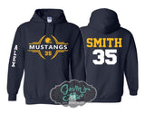 Football Hoodie | Customize Team & Colors | Football Spirit Wear | Adult or Youth Sizes