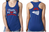 Glitter Cheer Mom Tank | Cheer Racerback  Tank | Customize with your Colors