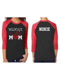 Glitter Wrestling Mom | Wrestling Mom Shirt | 3/4 Sleeve Raglan | Customize with your Team & Colors