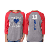 Glitter Senior Softball Shirt | Senior Mom, Grandma, Sister, Stepmom | Customized Softball Shirt