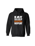 Basketball Hoodie | Eat Sleep Basketball Repeat | Basketball Spirit Wear | Customize Colors | Adult or Youth Sizes