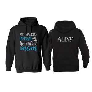 Glitter Gymnastics Hoodie | Gymnastics Mom Hoodie | Customize with your Team & Colors | Youth or Adult