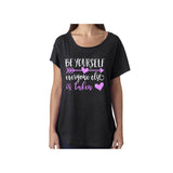 Be Yourself Everyone Else is Taken | Glitter Dolman Shirt | Teacher Shirt | Counselor Shirt