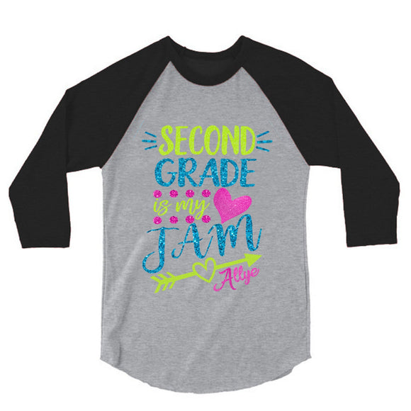 Glitter Second Grade is my Jam Shirt | Back to School Shirt | 2ND Grade Shirt