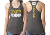 Baseball Mom Tank Top | Glitter Baseball Tank Top | Racerback Tank | Customize Your Colors