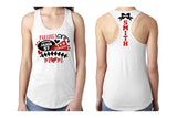 Glitter Football & Cheer Tank | Cheer and Football Mom | Racer Back Tank| Cheer Mom Shirts | Customize Team and Colors