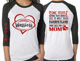 Football Shirt | Glitter Football Heart Shirt | Favorite Player Shirt | Customize