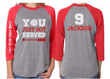Glitter Volleyball Shirt | Volleyball Mom You Just Got Served Shirt | Customized Volleyball  Shirt | Customize Team & Colors