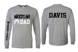 Wrestling Dad Shirt | Long Sleeve Shirt | Wrestling Shirt | Customize Your Team & Colors