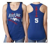 Glitter Allstar Baseball Mom Tank Top | All-Star Tank Top | Customize Your Colors
