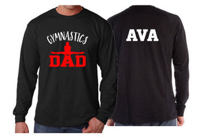 Gymnastics Dad  Shirt | Gymnastics Shirt | Long Sleeve Gymnastics Shirt