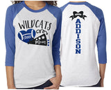 Glitter Cheer Mom Shirt | Cheer Shirt | 3/4 Sleeve Raglan | Cheer Spirit Wear | Cheer Bling | Customize Team & Colors