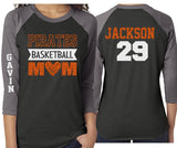 Glitter Basketball Mom Shirt | That's My Boy | Customized 3/4 Sleeve Raglan | Basketball Shirt Grandma, Aunt, Stepmom