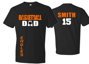 Basketball Dad Shirt | Dad Basketball Shirt | Basketball t-shirt | Basketball Spirit Wear | Customize team & colors